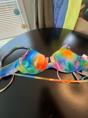 BECCA Rainbow Tie-Dye Underwire Bikini Top